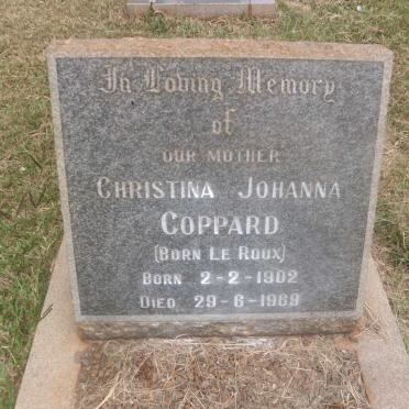 COPPARD Christina Johanna nee LE ROUX 1902-1969
