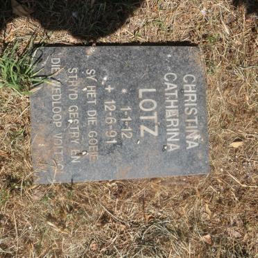 LOTZ Christina Catharina 1912-1991