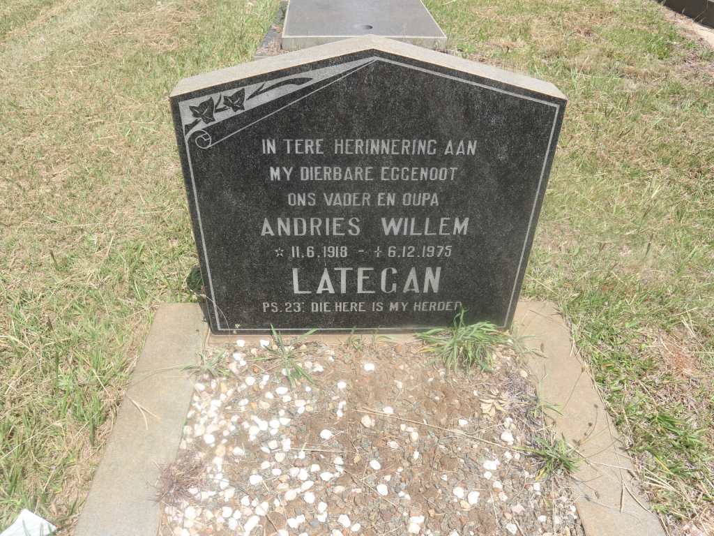 LATEGAN Andries Willem 1918-1975