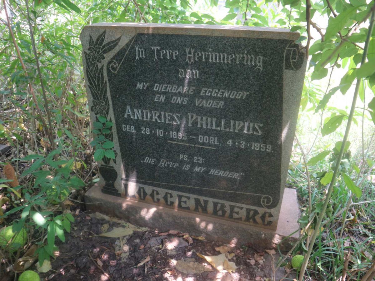 LOGGENBERG Andries Phillipus 1895-1959