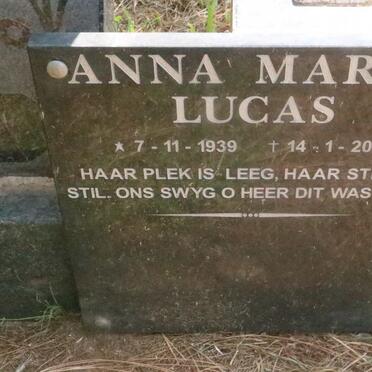 LUCAS Anna Maria 1939-2001