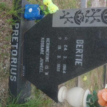 PRETORIUS Bertie 1964-1988