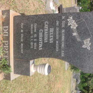 PREEZ Helena Catharina Christina, du 1894-1978