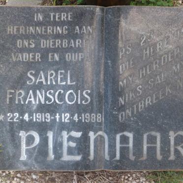 PIENAAR Sarel Francois 1919-1988