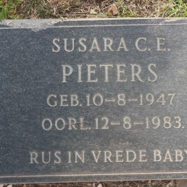 PIETERS Susara C.E. 1947-1983