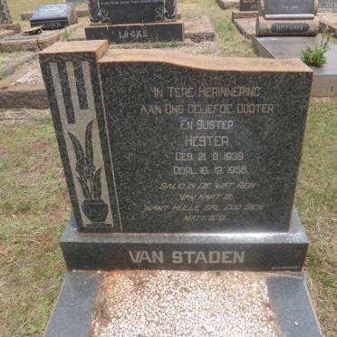 STADEN Hester, van 1939-1956