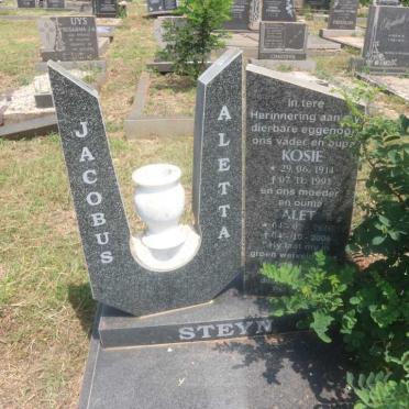 STEYN Jacobus 1914-1991 &amp; Aletta 1920-2006