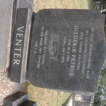 VENTER Diederik Petrus 1916-1974