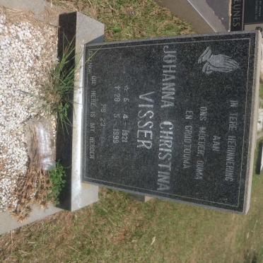 VISSER Johanna Christina 1921-1999