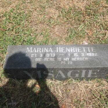 VISAGIE Marina Henriette 1973-1992