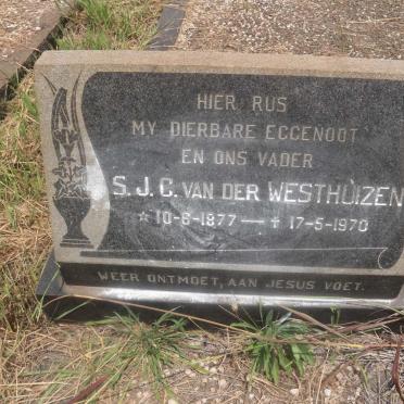 WESTHUIZEN S.J.C., van der 1877-1970