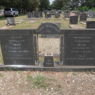 WESTHUIZEN S.J.C., van der 1900-1969 &amp; E.I.F. DU TOIT 1905-1974