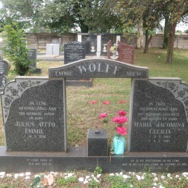 WOLFF Julius Otto Emmil 1935- &amp; Maria Jacomina Cecilia 1943-1997