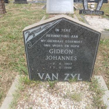 ZYL Gideon Johannes, van 1907-1986