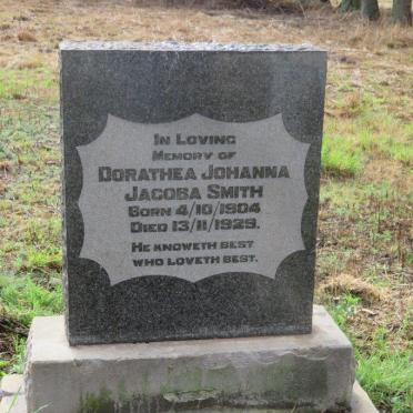 SMITH Dorathea Johanna Jacoba 1904-1929