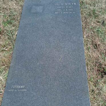 STEYN Dirk Cornelius Uys 1904-1960