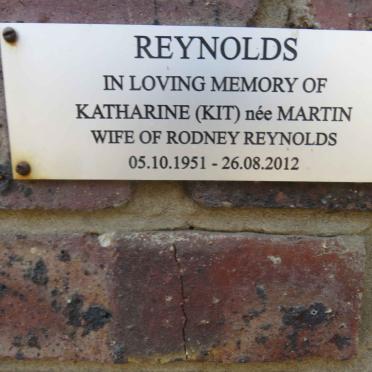 REYNOLDS Katharine nee MARTIN 1951-2012