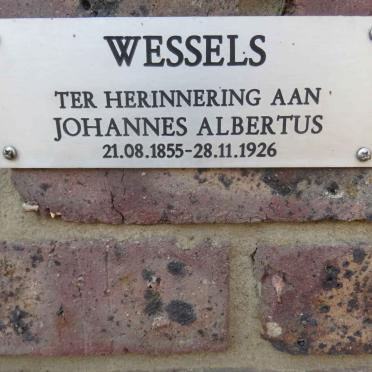 WESSELS Johannes Albertus 1855-1926