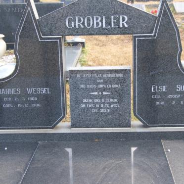 GROBLER Johannes Wessel 1908-1986 &amp; Elsie Susanna VISSER 1915-2008
