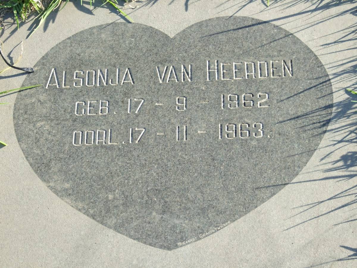 HEERDEN Alsonja, van 1962-1963