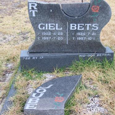 JOUBERT Giel 1922-1997 &amp; Bets 1925-1997