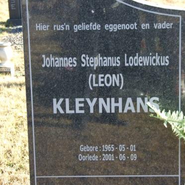 KLEYNHANS Johannes Stephanus Lodewickus 1965-2001
