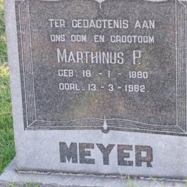 MEYER Marthinus P. 1880-1962