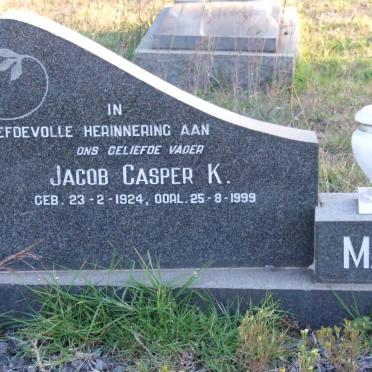 MARE Jacob Casper K. 1924-1999 &amp; Cornelia Maria V.D.BERGH 1924-1965