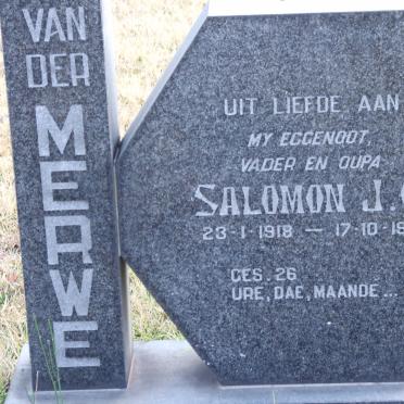 MERWE Salomon J.C., van der 1918-1981