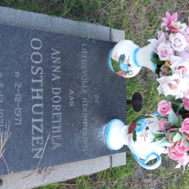 OOSTHUIZEN Anna Dorethea 1971-1971