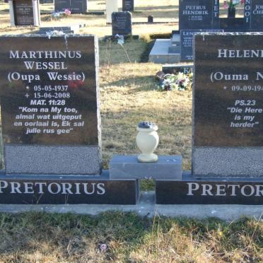 PRETORIUS Marthinus Wessel 1937-2008 &amp; Heleney 1945-