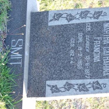 SMIT Martha Catharina Francina nee GERBER 1877-1968