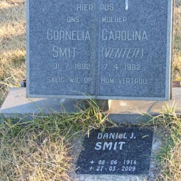 SMIT Cornelia Carolina nee VENTER 1892-1982 :: SMIT Daniel J. 1914-2009