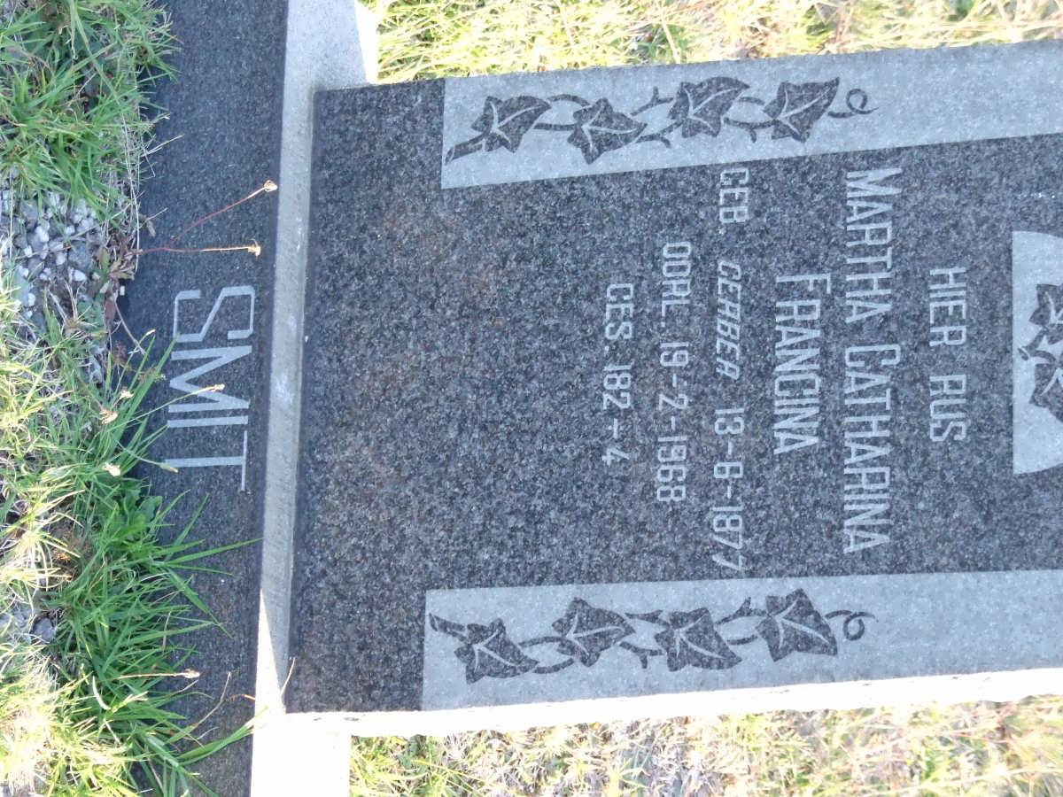 SMIT Martha Catharina Francina nee GERBER 1877-1968