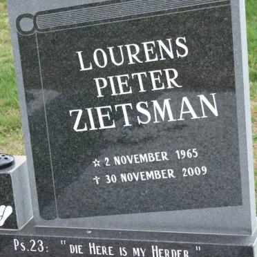 ZIETSMAN Lourens Pieter 1965-2009