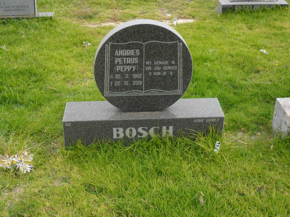 BOSCH Andries Petrus 1962-2001