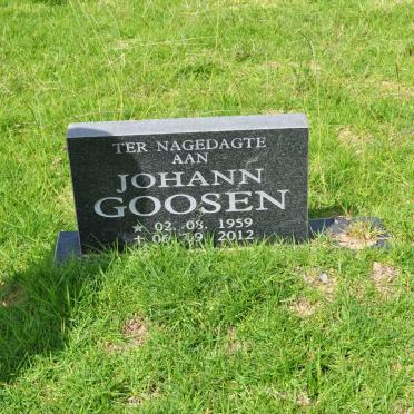 GOOSEN Johann 1959-2012