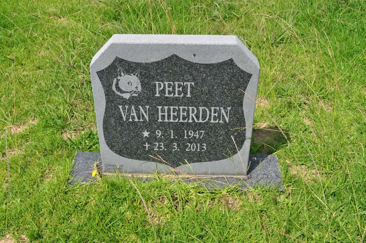 HEERDEN Peet, van 1947-2013