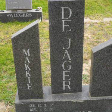 JAGER Makkie, de 1952-1998