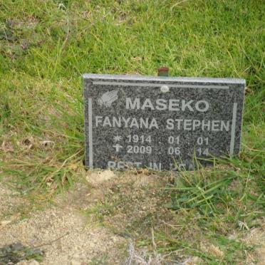 MASEKO Fanyana Stephen 1914-2009