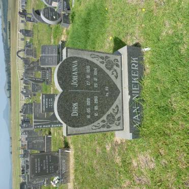 NIEKERK Dirk, van 1929-2013 &amp; Johanna 1930-1994