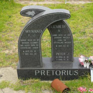 PRETORIUS Wynand F.J. 1929-1997 &amp; Elizabeth A. 1925- :: PRETORIUS Pieter J. 1956-1986