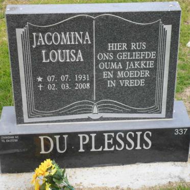 PLESSIS Jacomina Louisa, du 1931-2008