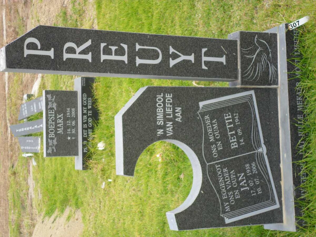 PREUYT Jan 1938-2006 &amp; Bettie 1942-