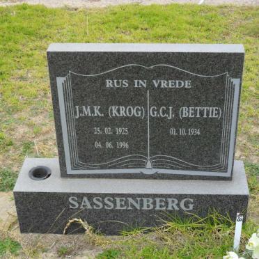 SASSENBERG J.M.K. 1925-1996 &amp; G.C.J. 1934-