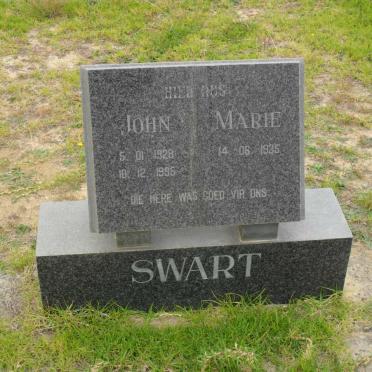 SWART John 1928-1995 &amp; Marie 1935-