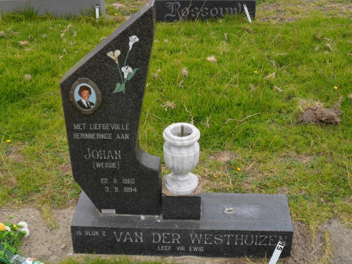 WESTHUIZEN Johan, van der 1960-1994