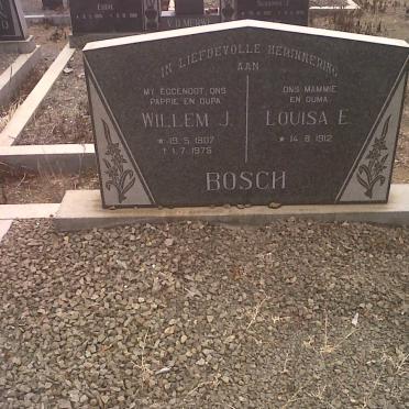 BOSCH Willem J. 1907-1975 &amp; Louisa E. 1912-