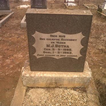 BOTHA M.J. 1888-1953
