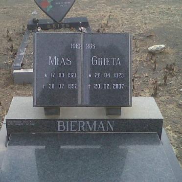 BIERMAN Mias 1921-1992 &amp; Grieta 1923-2007